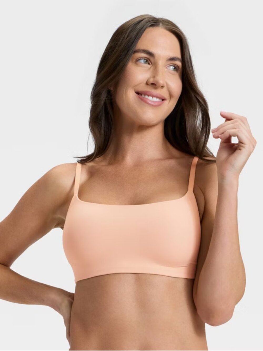 Luxury Collection Luxe Stretch Lightly Lined Scoop Bralette - Auden Pearl Tan XS